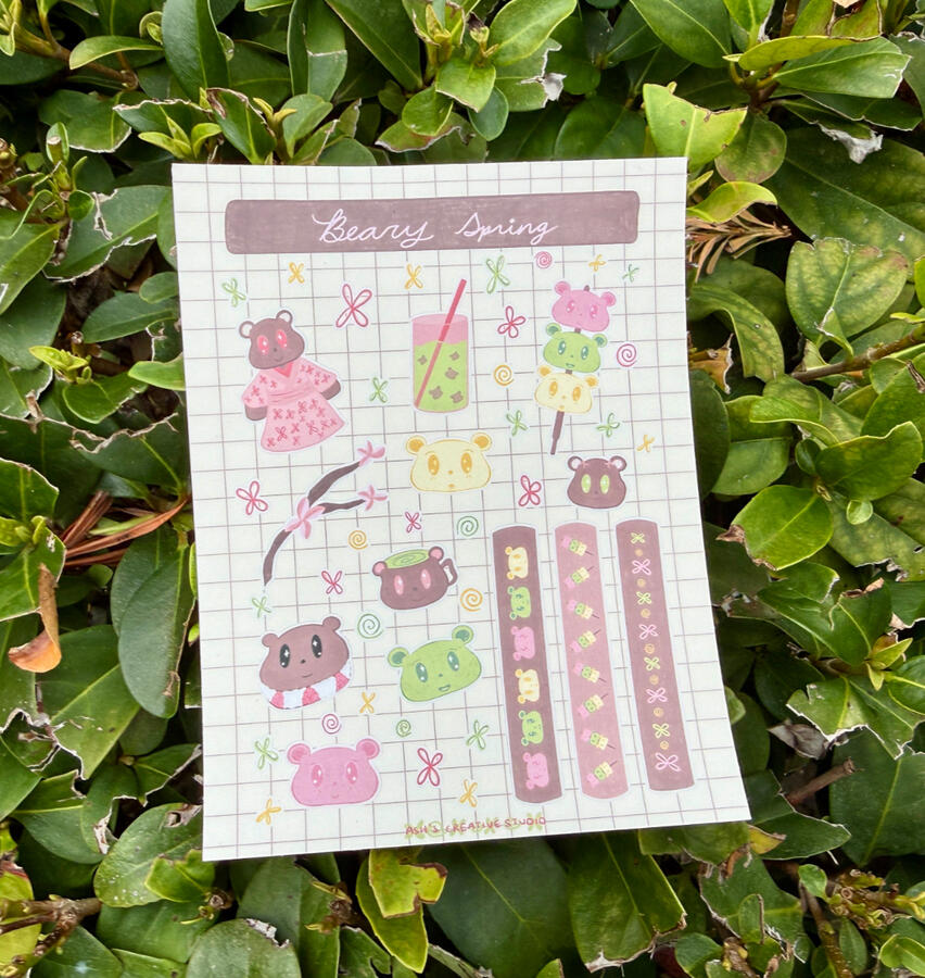 Beary Springs Sticker Sheets