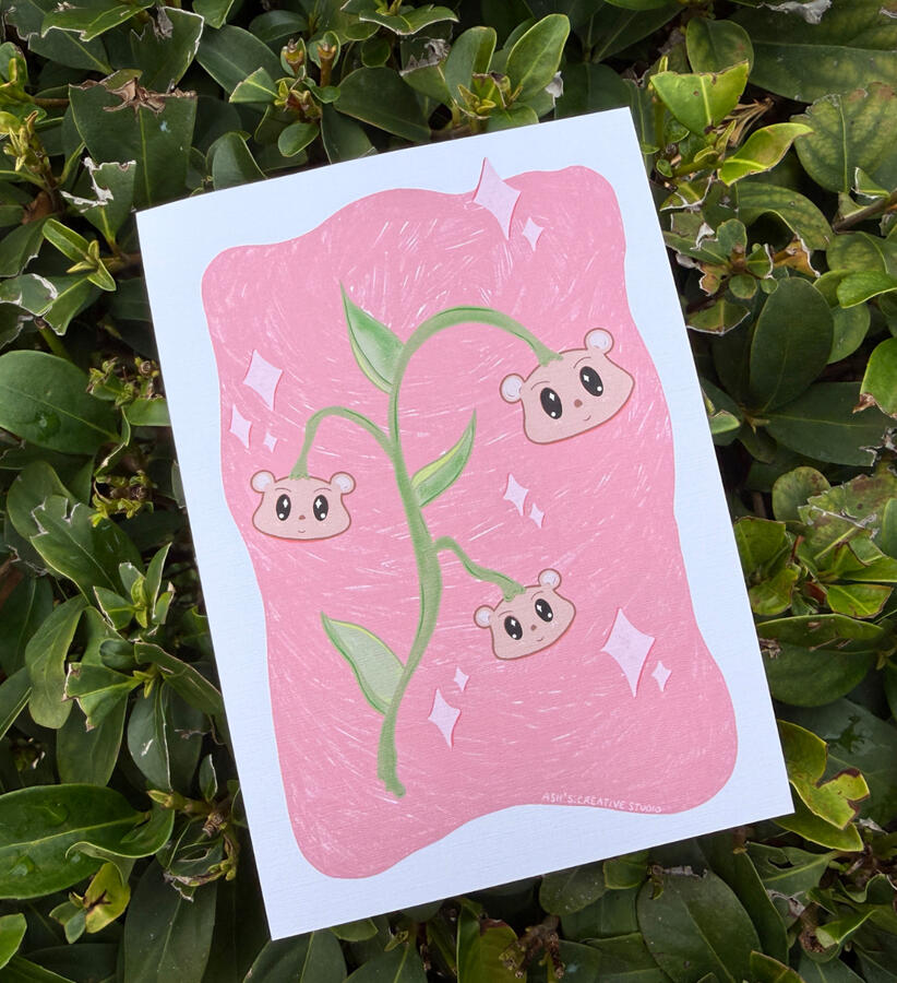 Beary Spring Art Print