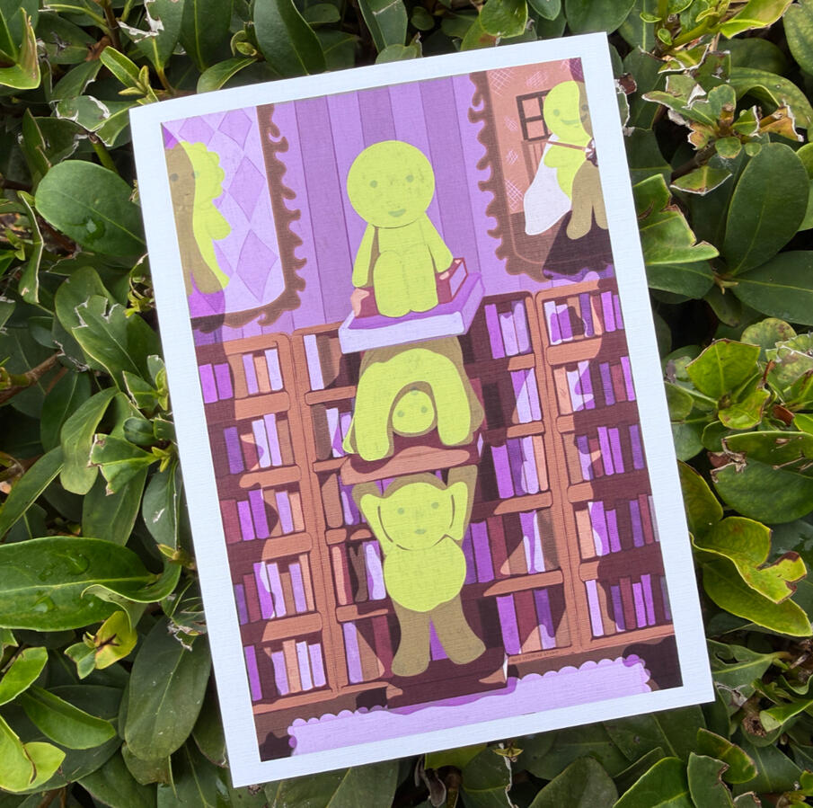 Smiskis at the Library Art Print Smiskis at the Library Art Print