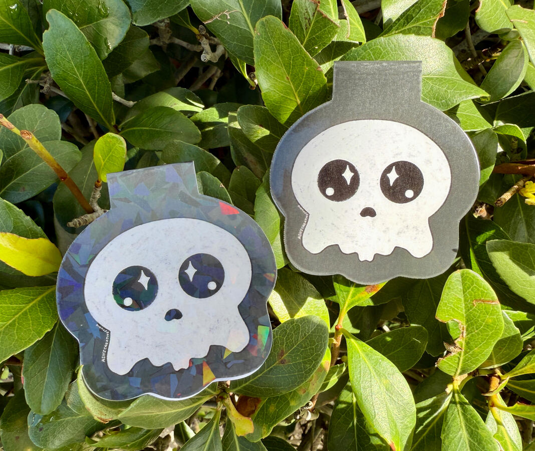 Cute Skull Magnetic Bookmark Cute Skull Magnetic Bookmark