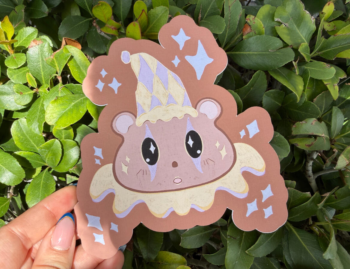 Jester Clown Bear Card