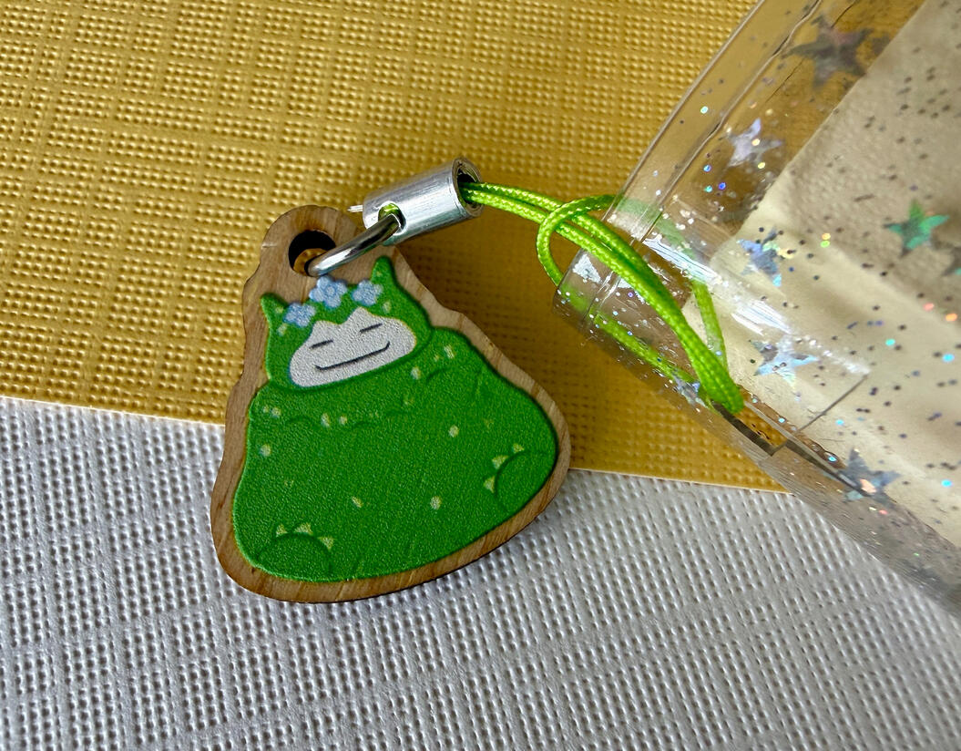 Mosslax Wooden Phone Charm