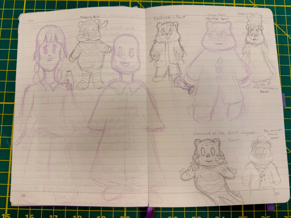 Classic Monster Bears Sketches Classic Monster Bears Sketches