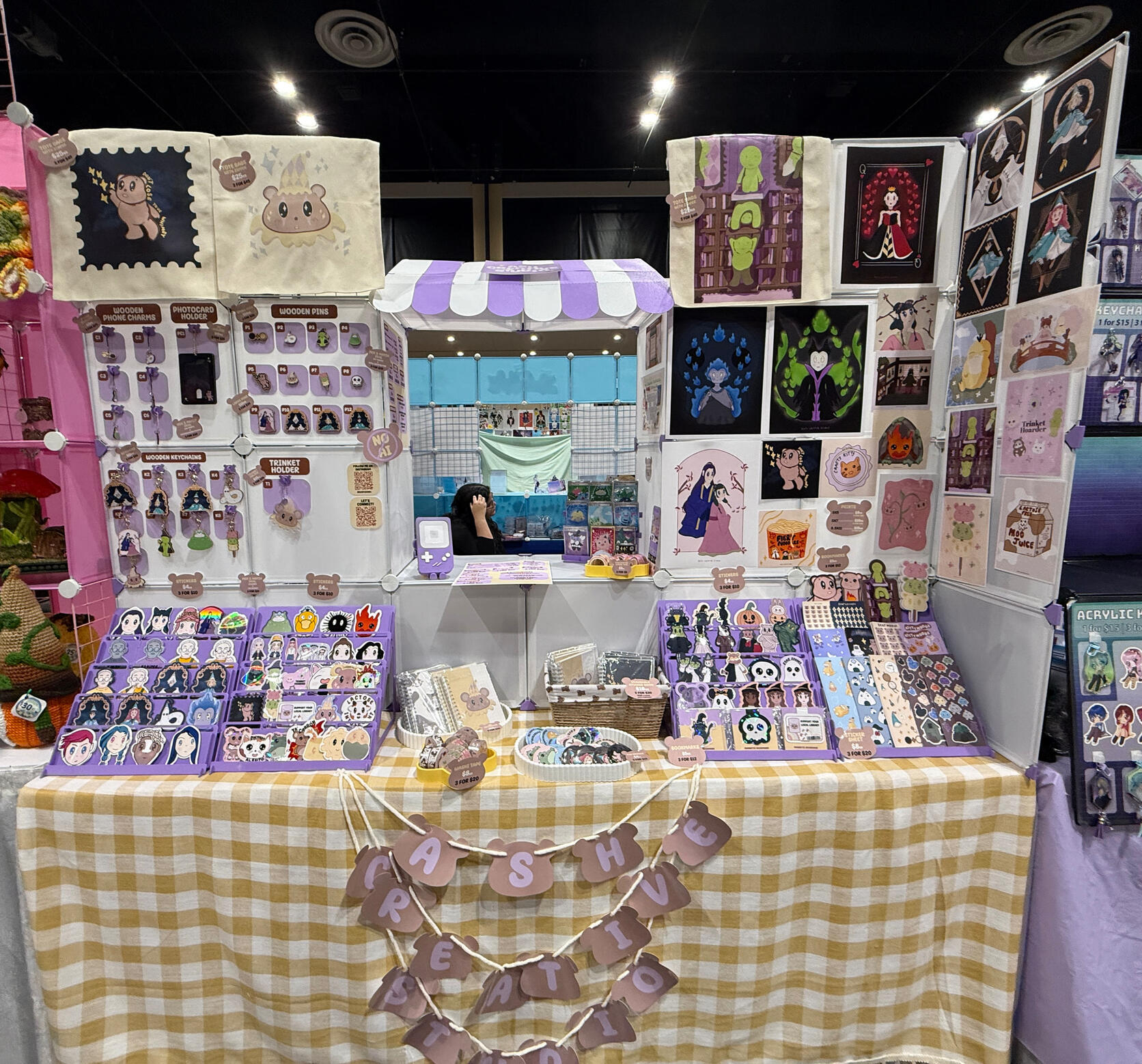 Artist Alley 6ft Table Setup